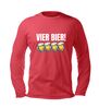 foto 3 Vier bier T-shirt lange mouw Het T-shirt voor Carnaval