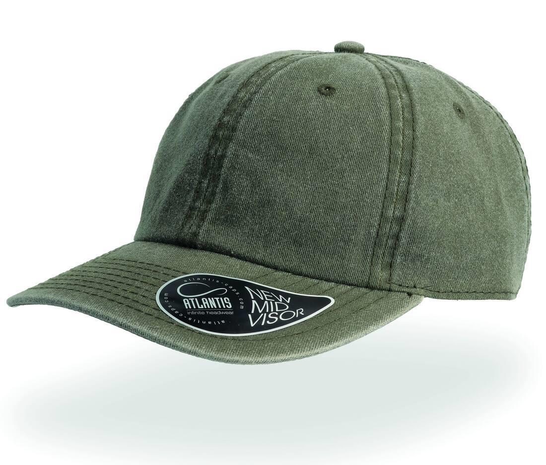 Vintage pet olijf groen cap vintage volwassen