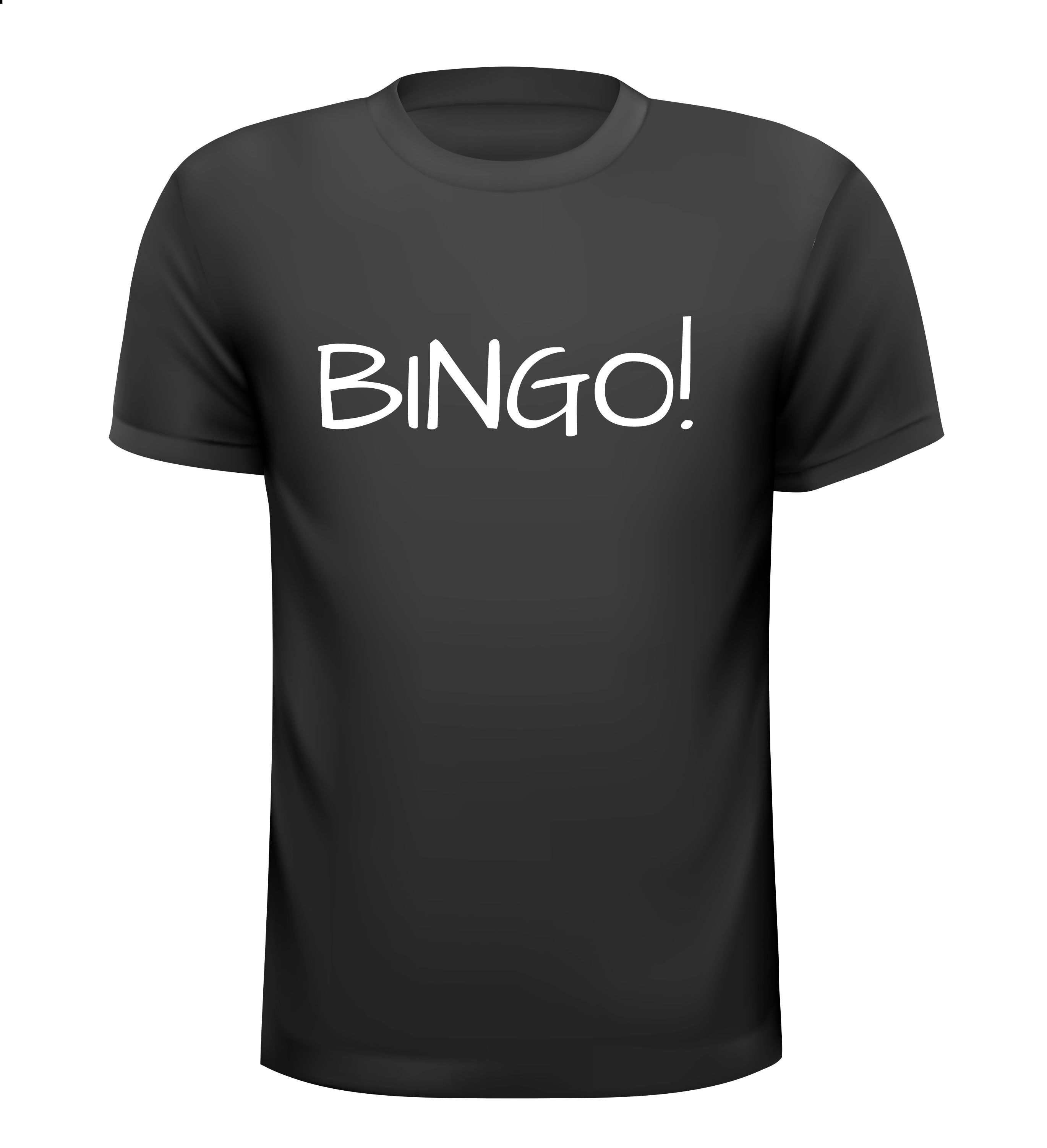 Bingo T-shirtje T-shirtje met bingo tekst