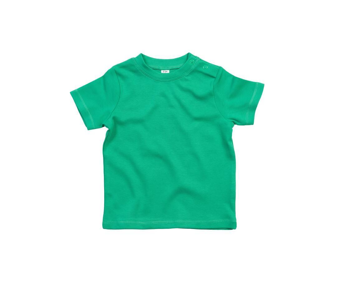 T-shirt voor baby kermitgroen personaliseren bedrukbaar duurzaam