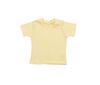 T-shirt voor baby licht geel personaliseren bedrukbaar