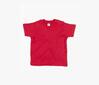 T-shirt voor baby rood personaliseren bedrukbaar