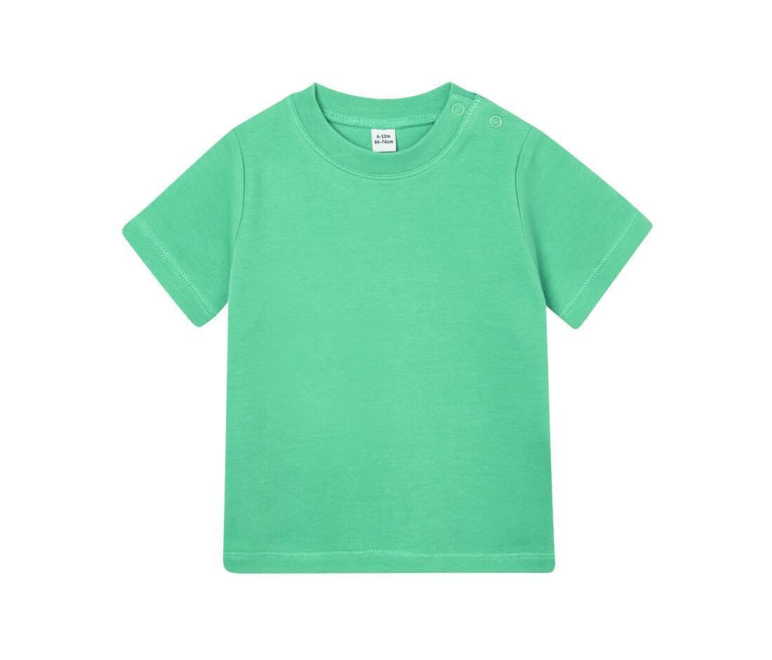 T-shirt voor baby sage green personaliseren bedrukbaar duurzaam