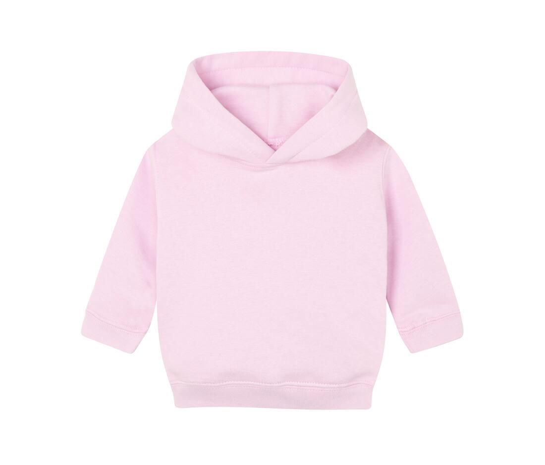 baby hoodie soft pink personaliseren bedrukken