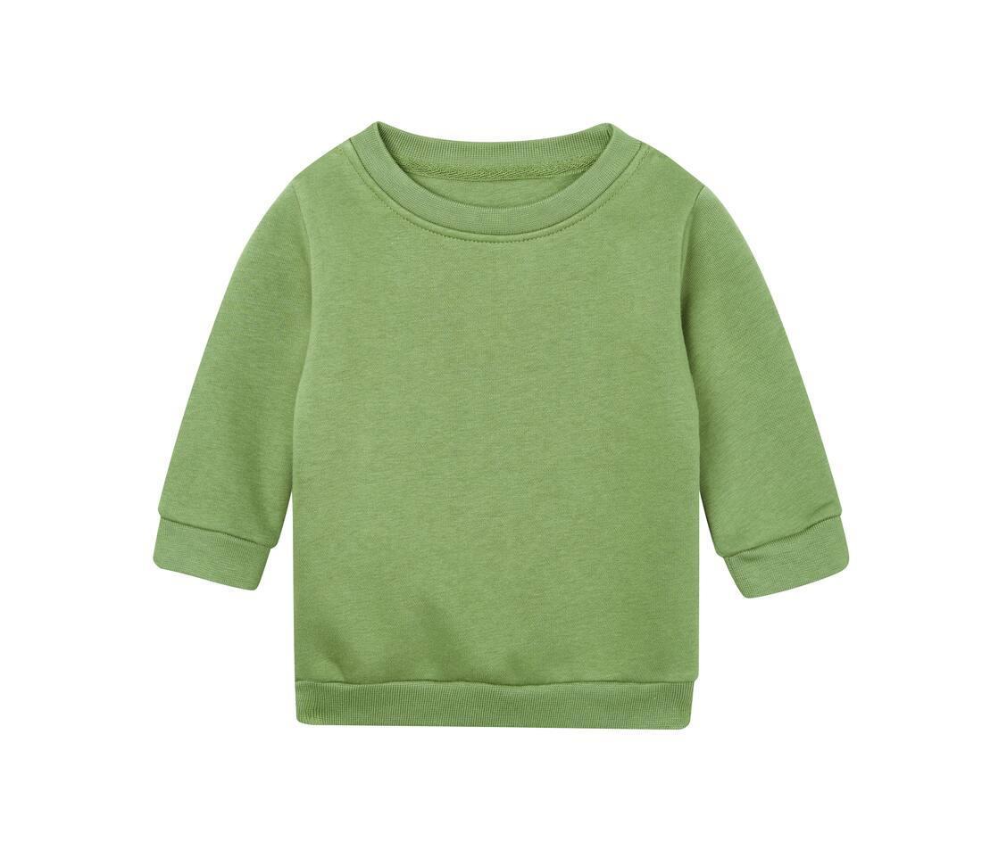 baby sweatshirt soft olive