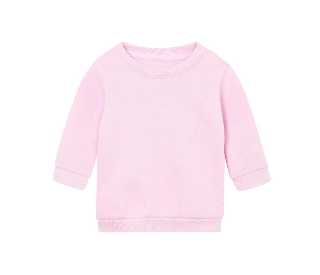 baby sweatshirt soft pink