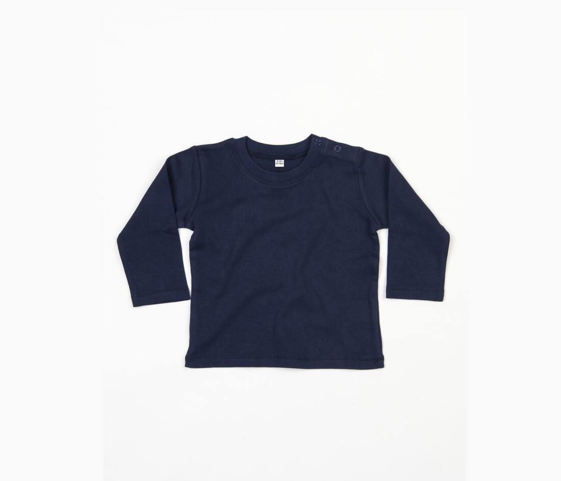Baby T-shirt nautical navy personaliseer bedrukken lange mouw