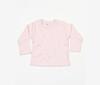 Baby T-shirt powder pink personaliseer bedrukken lange mouw