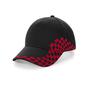 Cap Grand prix black / classic red pet voor auto race liefhebbers autoracesport