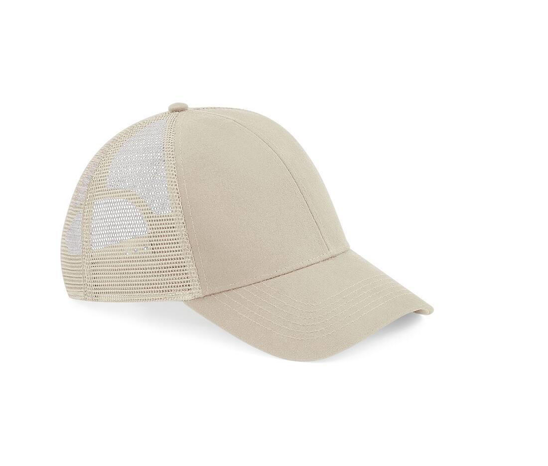 Katoenen Trucker pet zand kleur