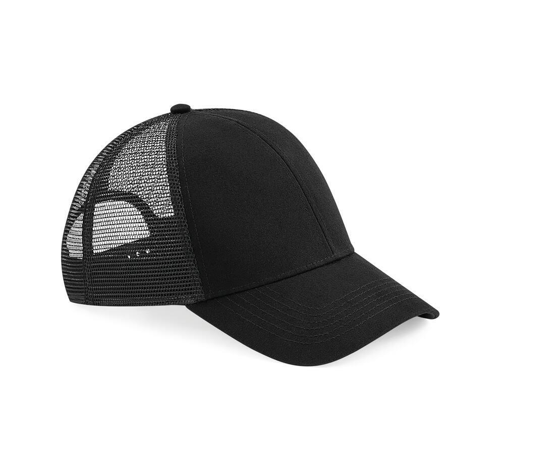 Katoenen Trucker pet zwart