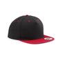 Moderne cap pet black/classic red volwassen trendy pet