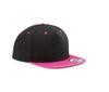 Moderne cap pet black/fuchsia volwassen trendy pet