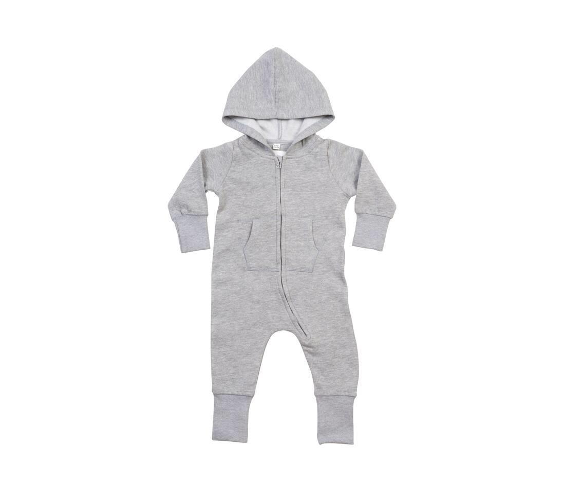 Onesie heather grey melange voor baby's heather grey melange personaliseren bedrukken