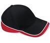 Pet black/classic red/white volwassen hedendaagse look TEAMWEAR