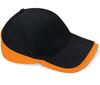 Pet black/orange volwassen hedendaagse look TEAMWEAR