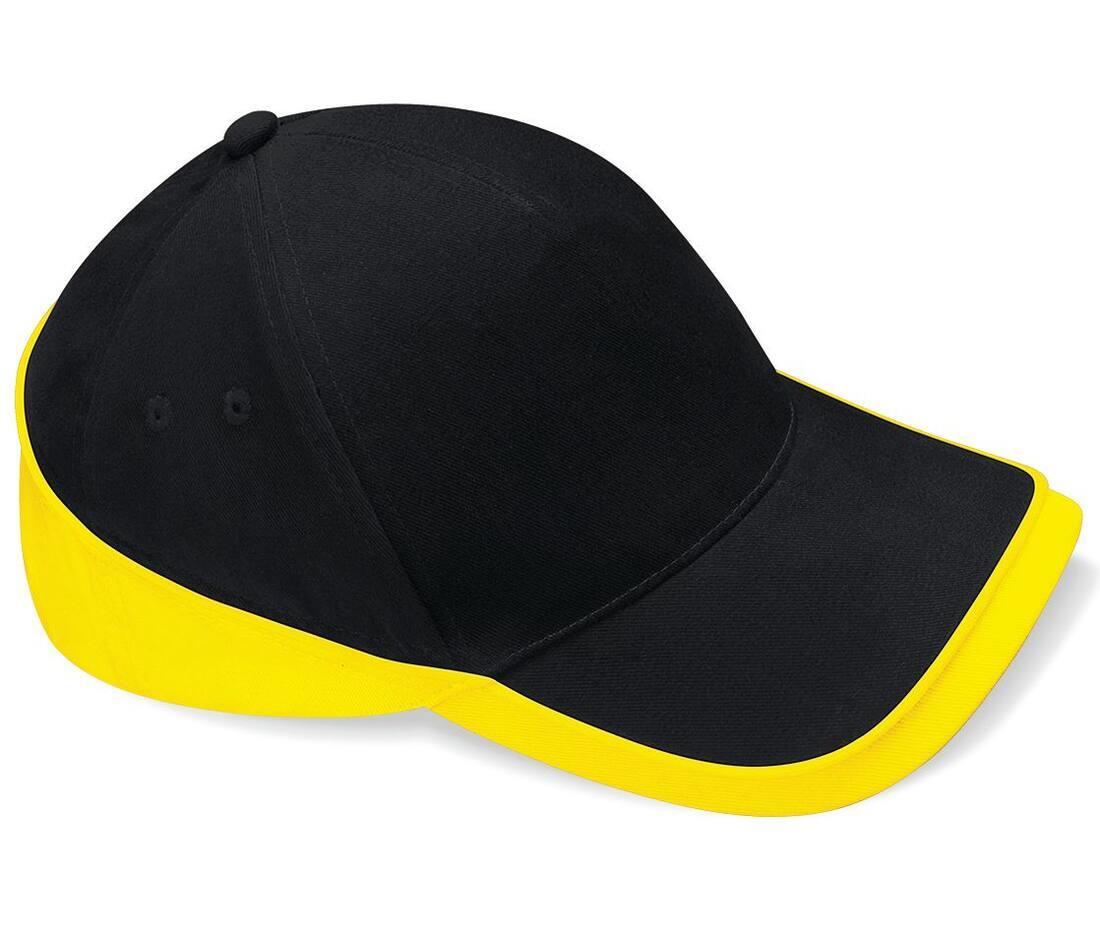 Pet black/yellow volwassen hedendaagse look TEAMWEAR