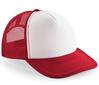 Pet classic red/white volwassen vintage trucker pet retro