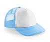 Pet sky blue/white volwassen vintage trucker pet retro