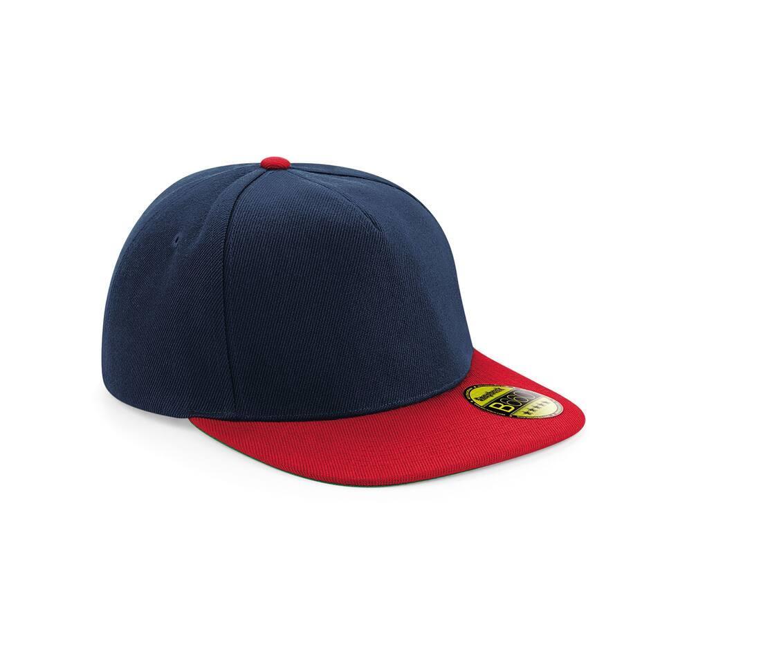 Retro snapback pet french navy / classic red volwassen