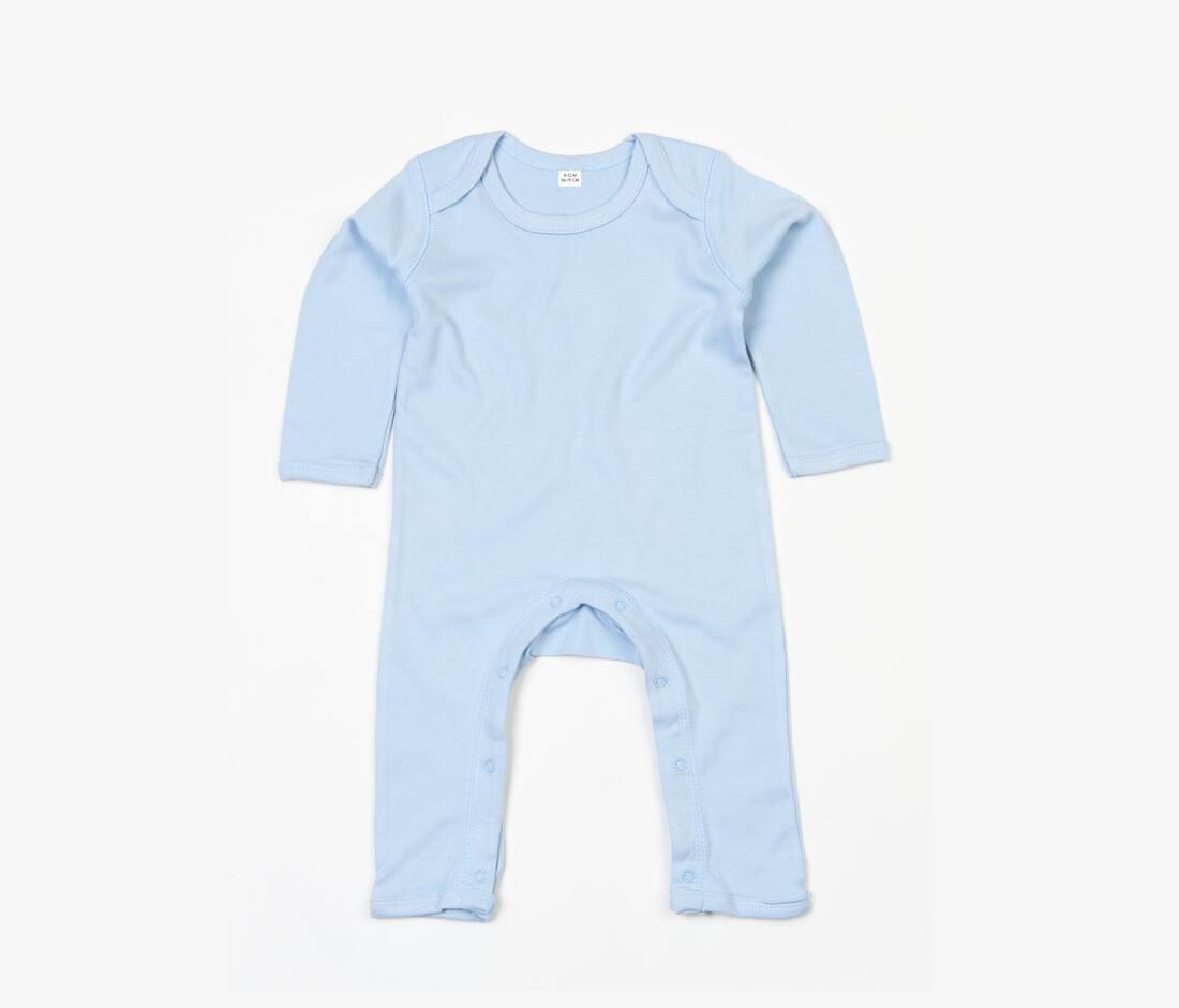 Rompasuit dusty blue romper Babybugz bedrukbaar