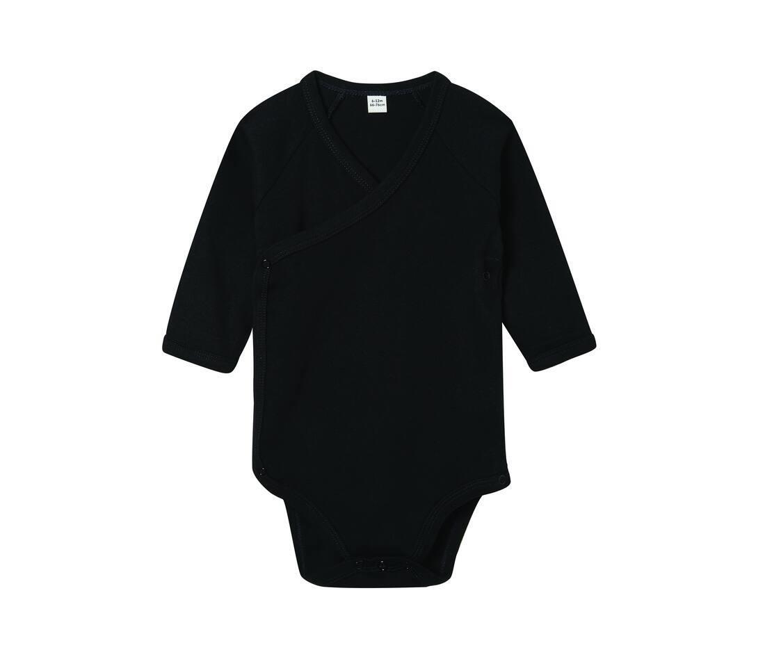 Romper - Bodysuit zwart lange mouw duurzaam