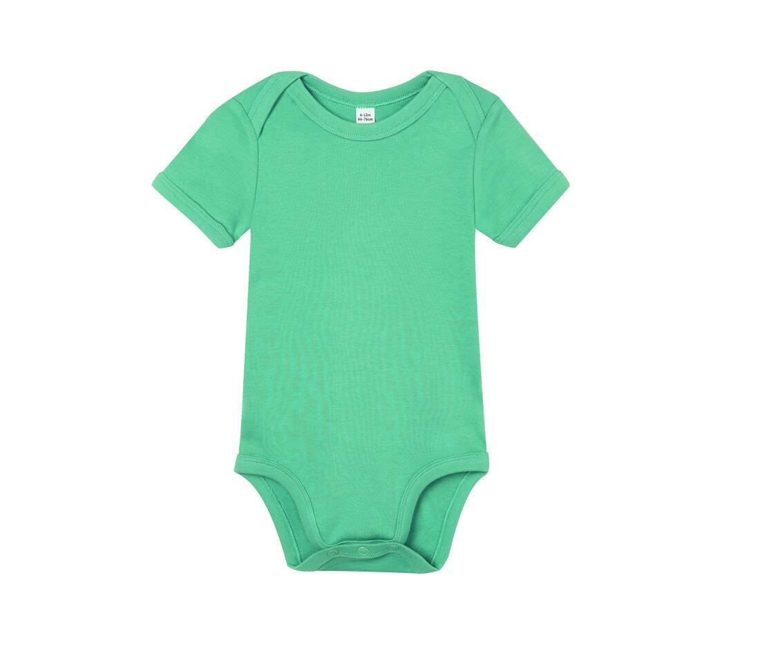 Romper sage green personaliseer Romper bedrukken duurzaam