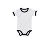Romper wit met zwart bedrukbaar te personaliseren