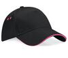 Sandwich cap pet black/fuchsia volwassen