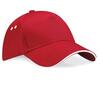 Sandwich cap pet red/white volwassen