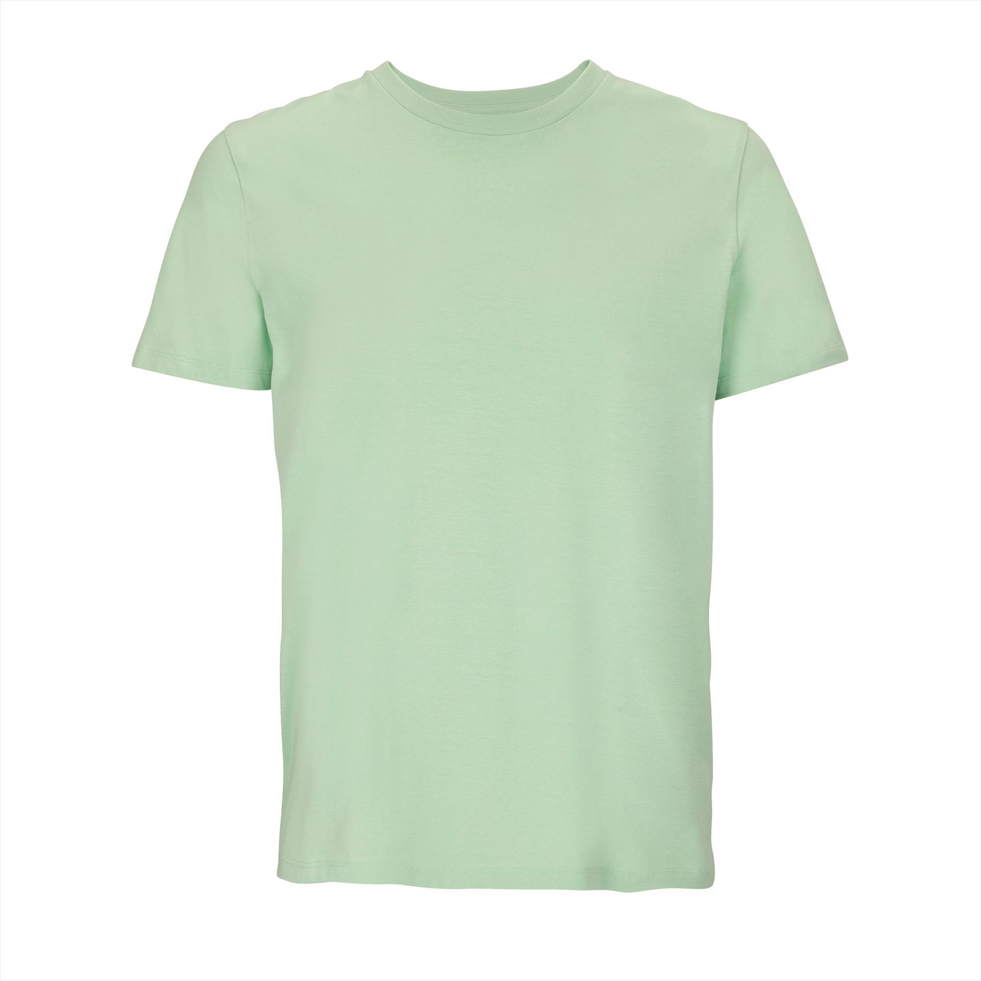 T-shirt heren 100% Organic T-shirt frozen groen perfect voor personalisatie bedrukking.