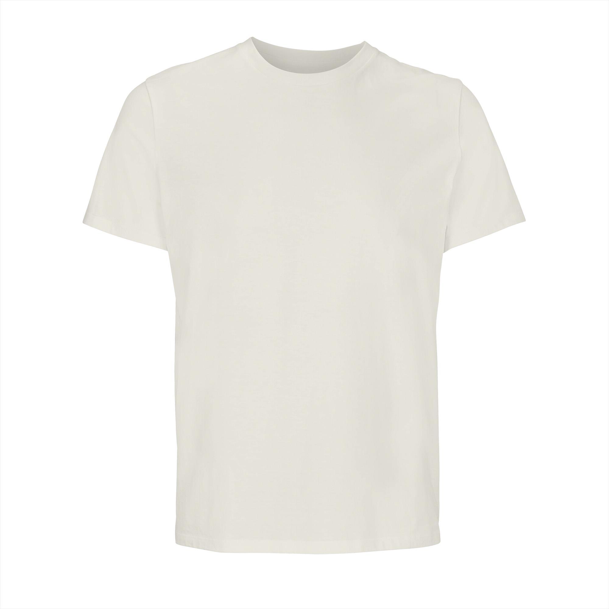 T-shirt heren 100% Organic T-shirt off wit perfect voor personalisatie bedrukking.