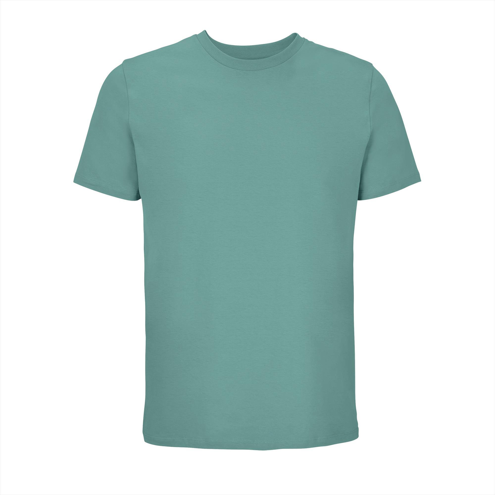T-shirt heren 100% Organic T-shirt pool blue perfect voor personalisatie bedrukking.