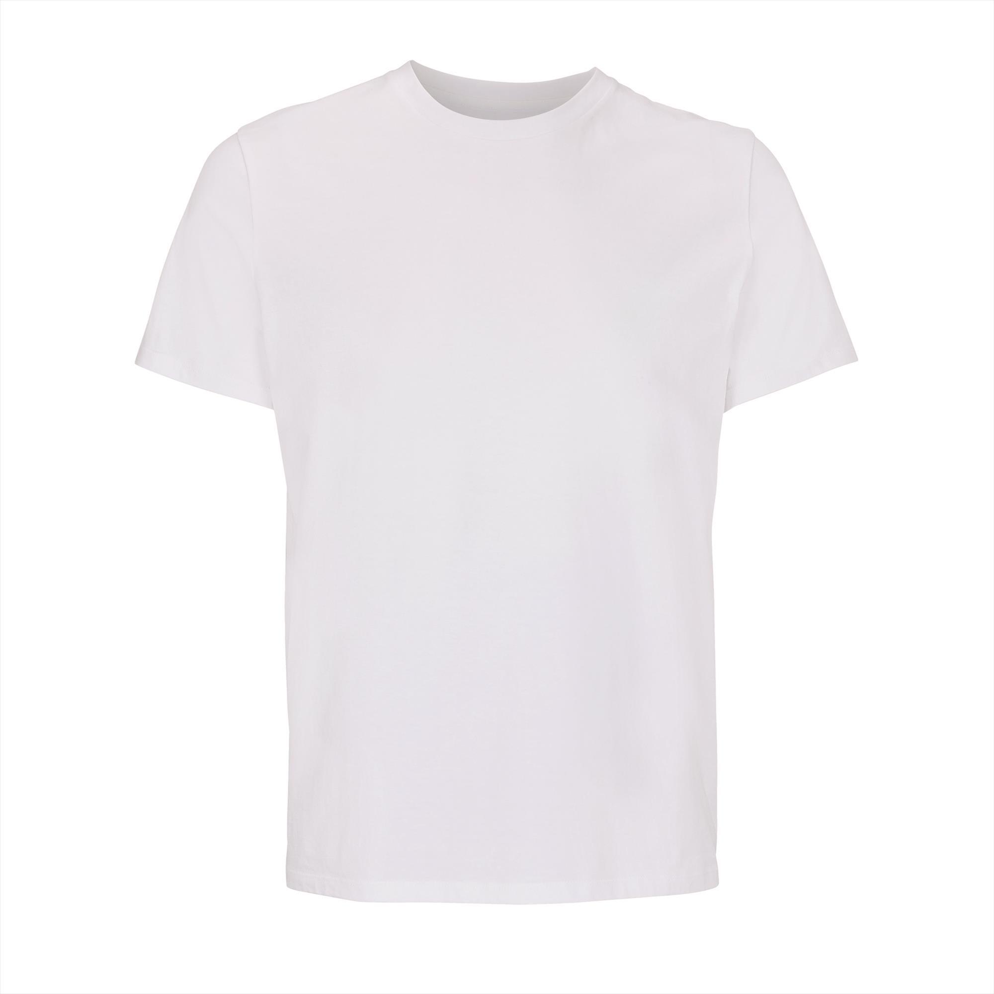 T-shirt heren 100% Organic T-shirt wit perfect voor personalisatie bedrukking.