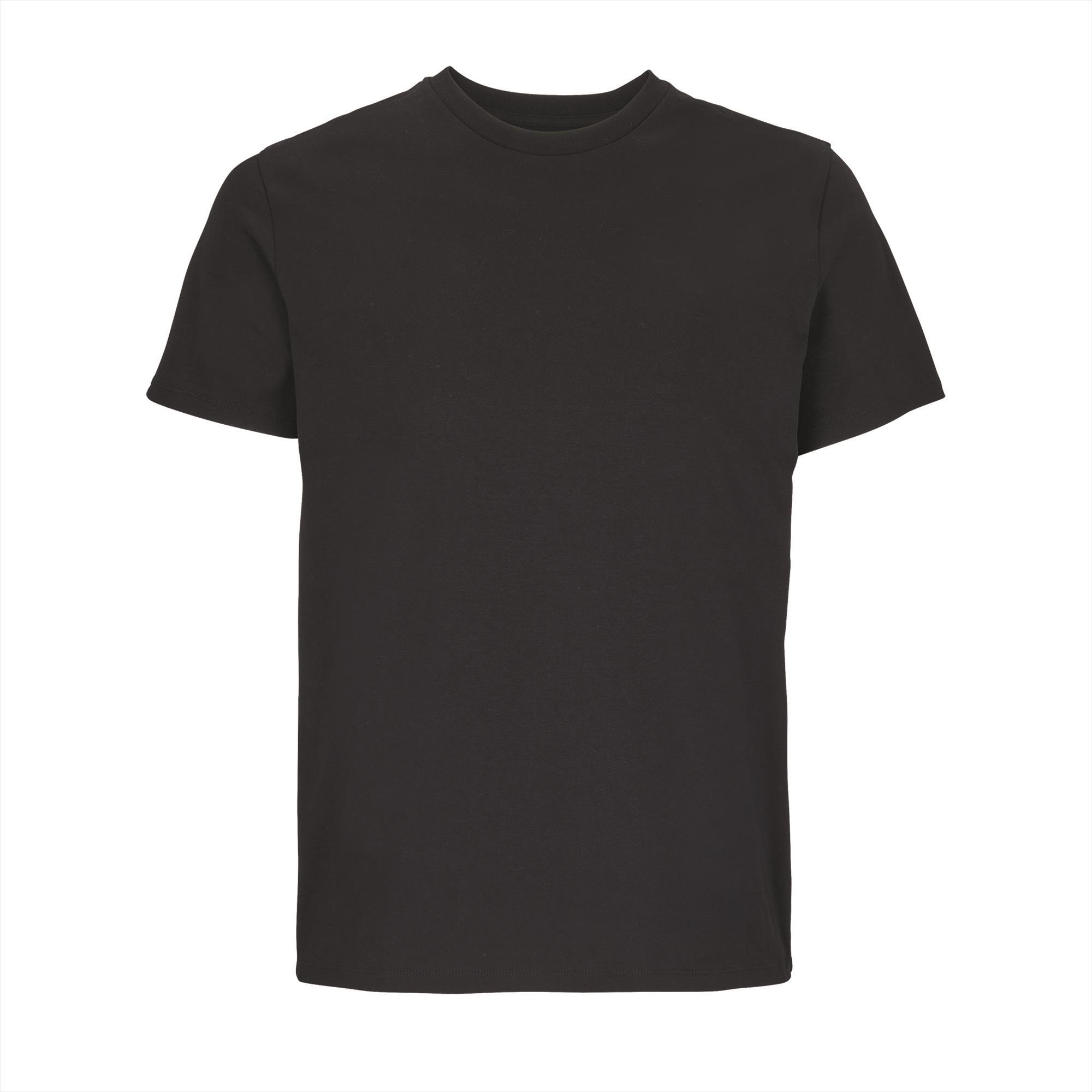 T-shirt heren 100% Organic T-shirt zwart perfect voor personalisatie bedrukking.