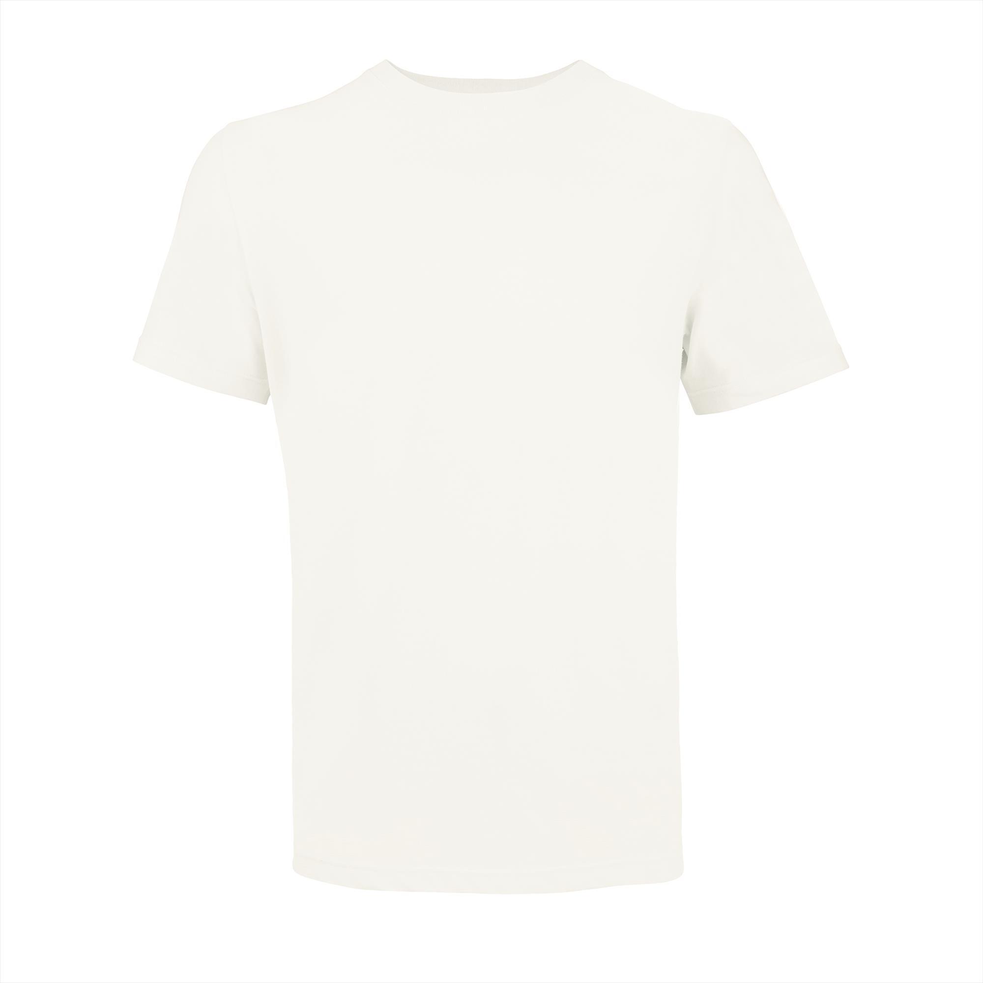 T-shirt heren absolute white comfort te bedrukken met logo