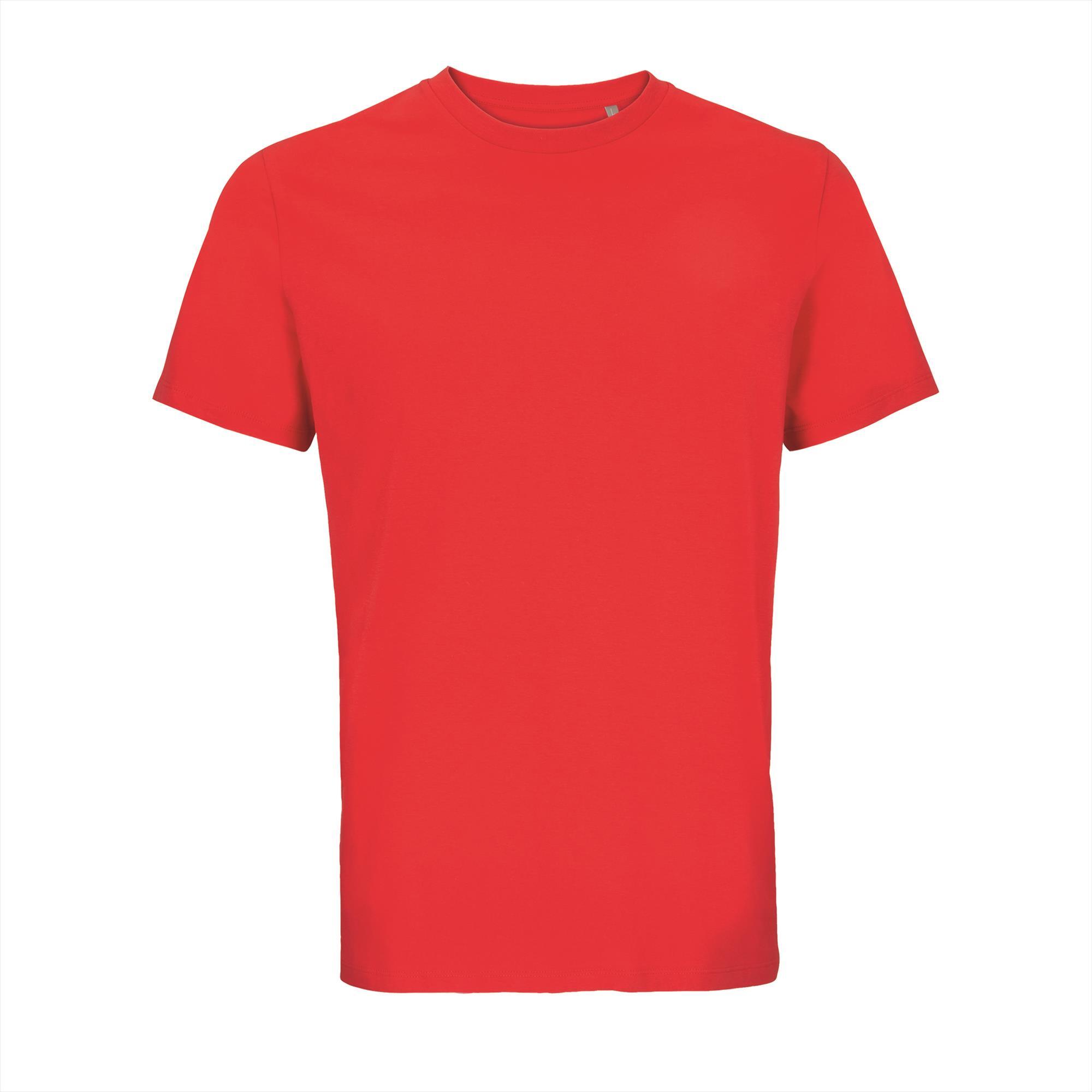 T-shirt heren helder rood perfect voor personalisatie bedrukking.