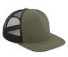 Traditionele trucker cap olive green/black volwassen