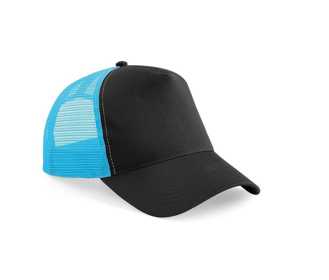 Trucker pet black/surf blue volwassen Trucker caps