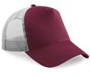 Trucker pet burgundy/light grey volwassen Trucker caps