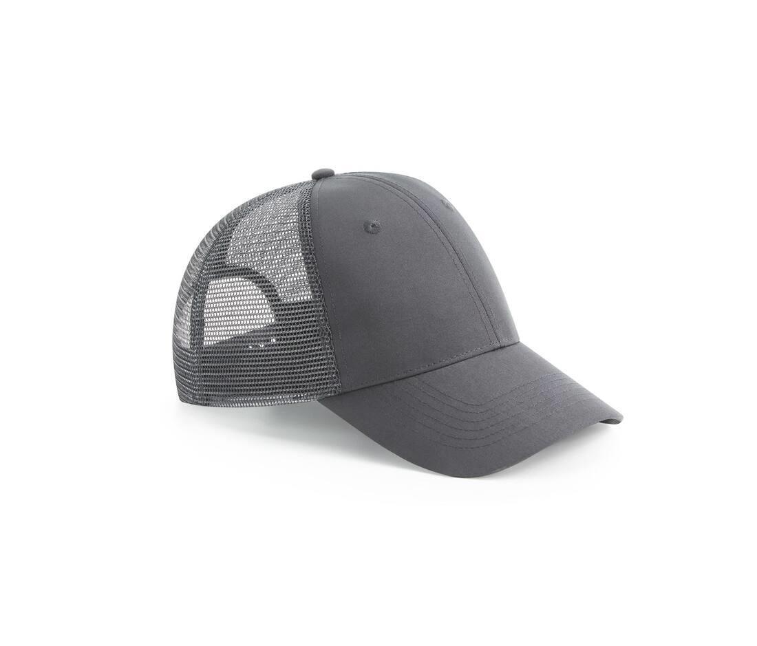 Trucker pet graphite grey snapback recycled milieubewust