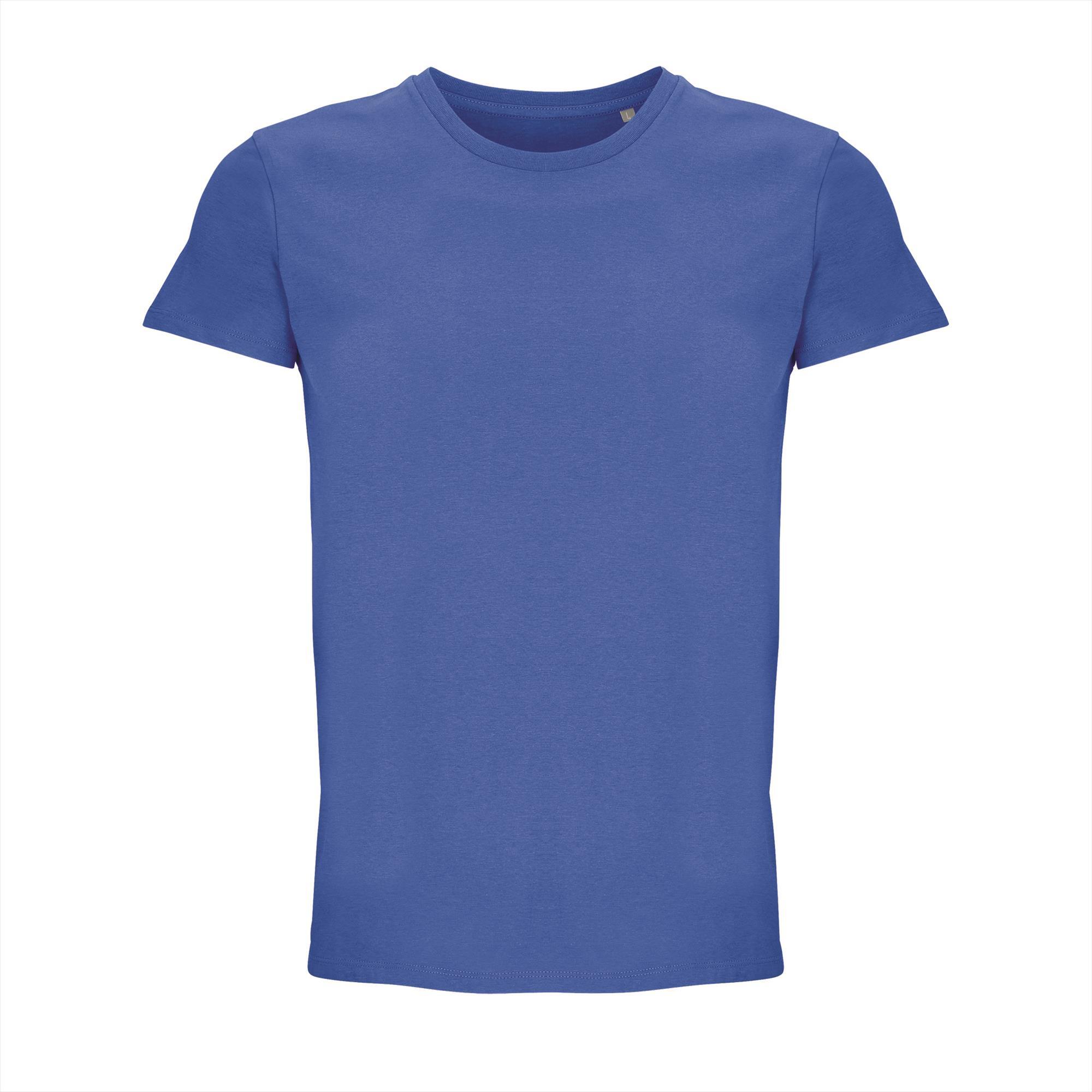 Unisex T-shirt heren royal blauw bedrukbaar