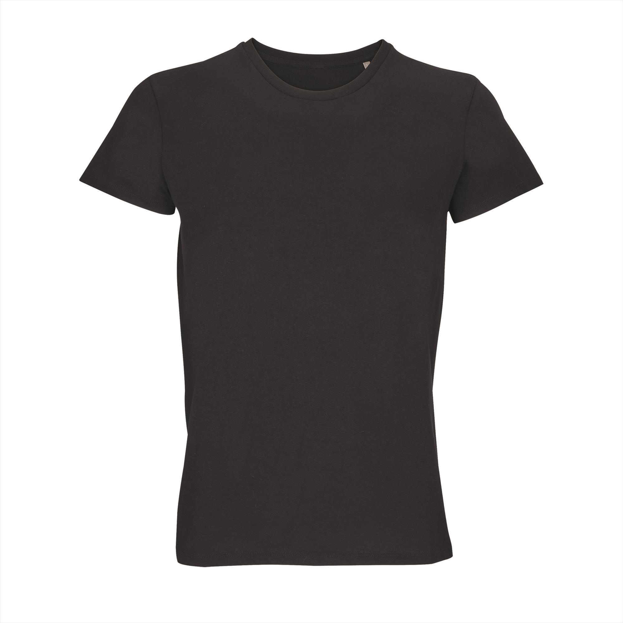 Unisex T-shirt heren zwart bedrukbaar