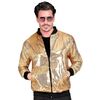 foto 4  Bomberjack glitter goud met pailletten voor dames en heren helemaal goud voor een feestje