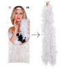 foto 3  Schitter in stijl met onze witte boa met zilver 80 gram 180 cm lang glamoureus accessoire