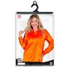 foto 3 70's disco shirt satijn oranje Koningsdag voetbal oranje