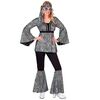 70s groovy kostuum disco zilver voor dames