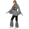 foto 3 70s groovy kostuum disco zilver voor dames