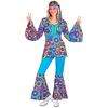 70s groovy kostuum luchtbellen blauw voor dames