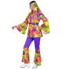 foto 3 Back to the sixties hippie kostuum voor dames verspreid peace en love in flower power stijl